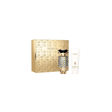 Set Paco Rabanne: Fame, Hydrating, Body Lotion, 100 ml + Fame, Eau De Parfum, For Women, 80 ml