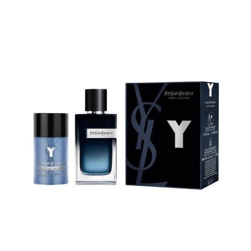 Set Yves Saint Laurent: Y Intense, Eau De Parfum, For Men, 100 ml + Y, Anti-Perspirant, Deodorant Stick, For Men, 75 g