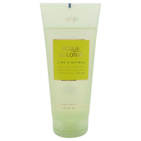 4711, Acqua Colonia, Lime & Nutmeg, Moisturizing, Shower Gel, Body, All Skin Types, 200 ml