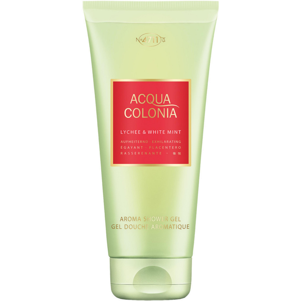 4711, Acqua Colonia, Lychee & White Mint, Moisturizing, Shower Gel, Body, All Skin Types, 200 ml