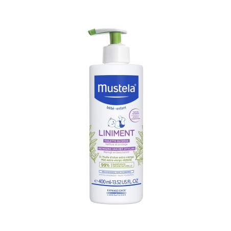 Mustela, Liniment, Cleansing, Hydrating, Body Lotion, Diaper Area, 400 ml