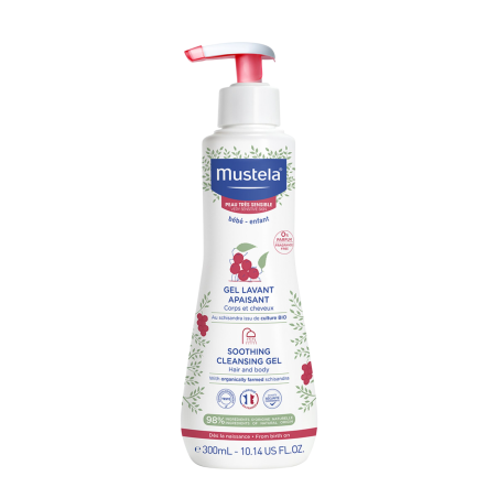 Mustela, Mustela, Schisandra, Cleansing & Soothing, Shower Gel, For Hair & Body, For Very Dry To Atopic Sensitive Skin, 300 ml
