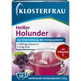 Klosterfrau Hot elderberry hot drink bags 10 pieces, 150 g