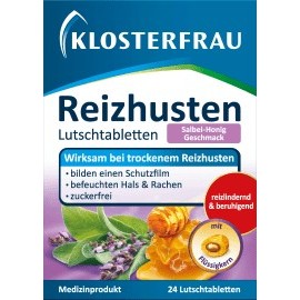 Klosterfrau Dry cough lozenges sage honey, 24 pcs