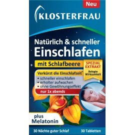 Klosterfrau Fall asleep naturally & faster (30 tablets), 9.5 g