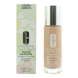 Clinique, Beyond Perfecting, Full Coverage, Liquid Foundation & Concealer 2-In-1, 01, Linen, 30 ml