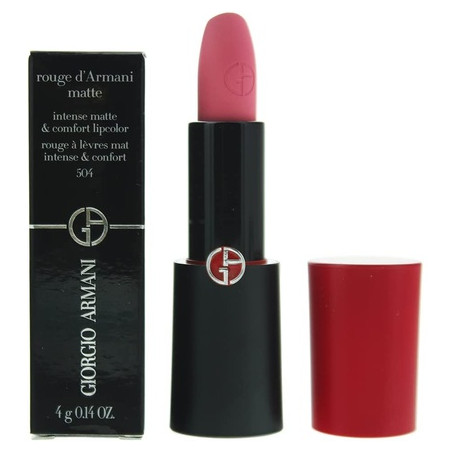Giorgio Armani, Rouge d'Armani, Matte, Cream Lipstick, 504, Russian Rose, 4 g
