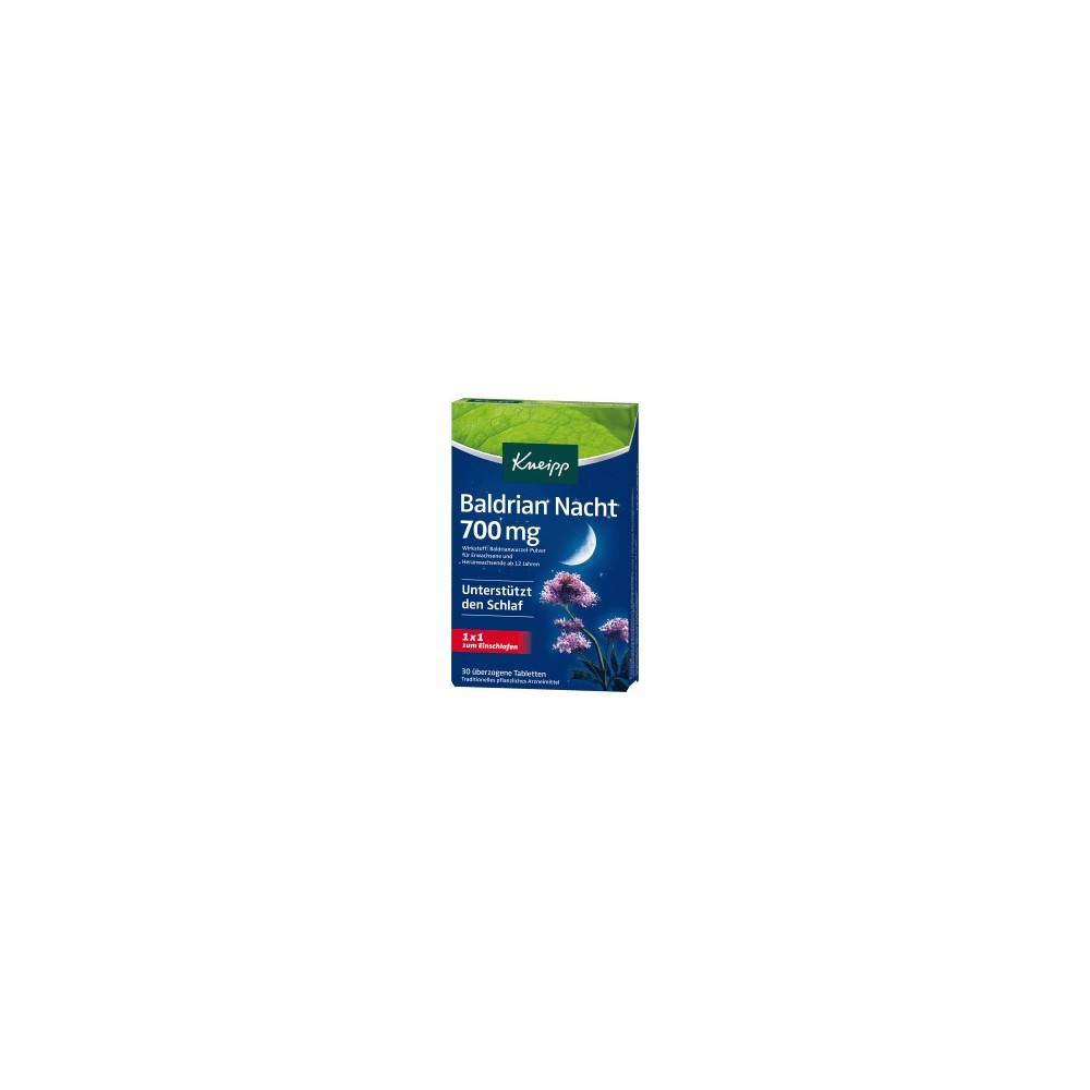 Kneipp Valerian night, 700mg tablets, 30 pcs