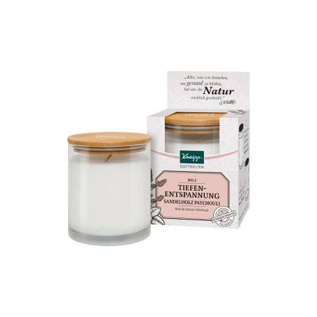 Kneipp Scented candle with glass of deep relaxation, 1 pc