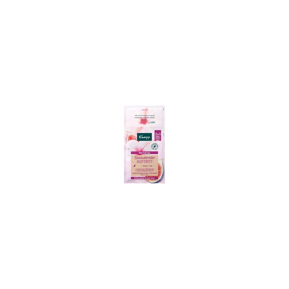Kneipp Foot bath & foot cream set, mini foot spa (2in1) enchanting appearance with hibiscus & fig, 1 pc