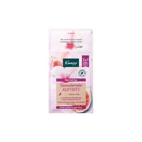 Kneipp Foot bath & foot cream set, mini foot spa (2in1) enchanting appearance with hibiscus & fig, 1 pc