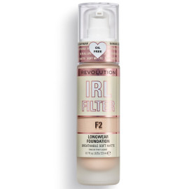 Makeup Revolution, IRL Filter, Oil Free, Long Wear, Cream Foundation, F2, 23 ml