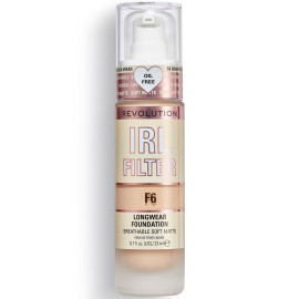 Makeup Revolution, IRL Filter, Oil Free, Long Wear, Cream Foundation, F6, 23 ml