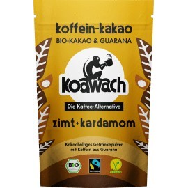 koawach Cocoa powder, cocoa & guarana with cinnamon & cardamom, 100 g