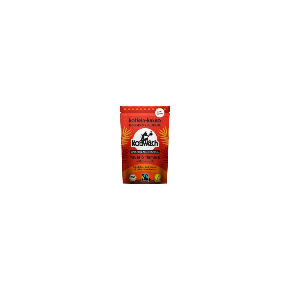 koawach Cocoa powder, fire + flame dark chilli, 100 g