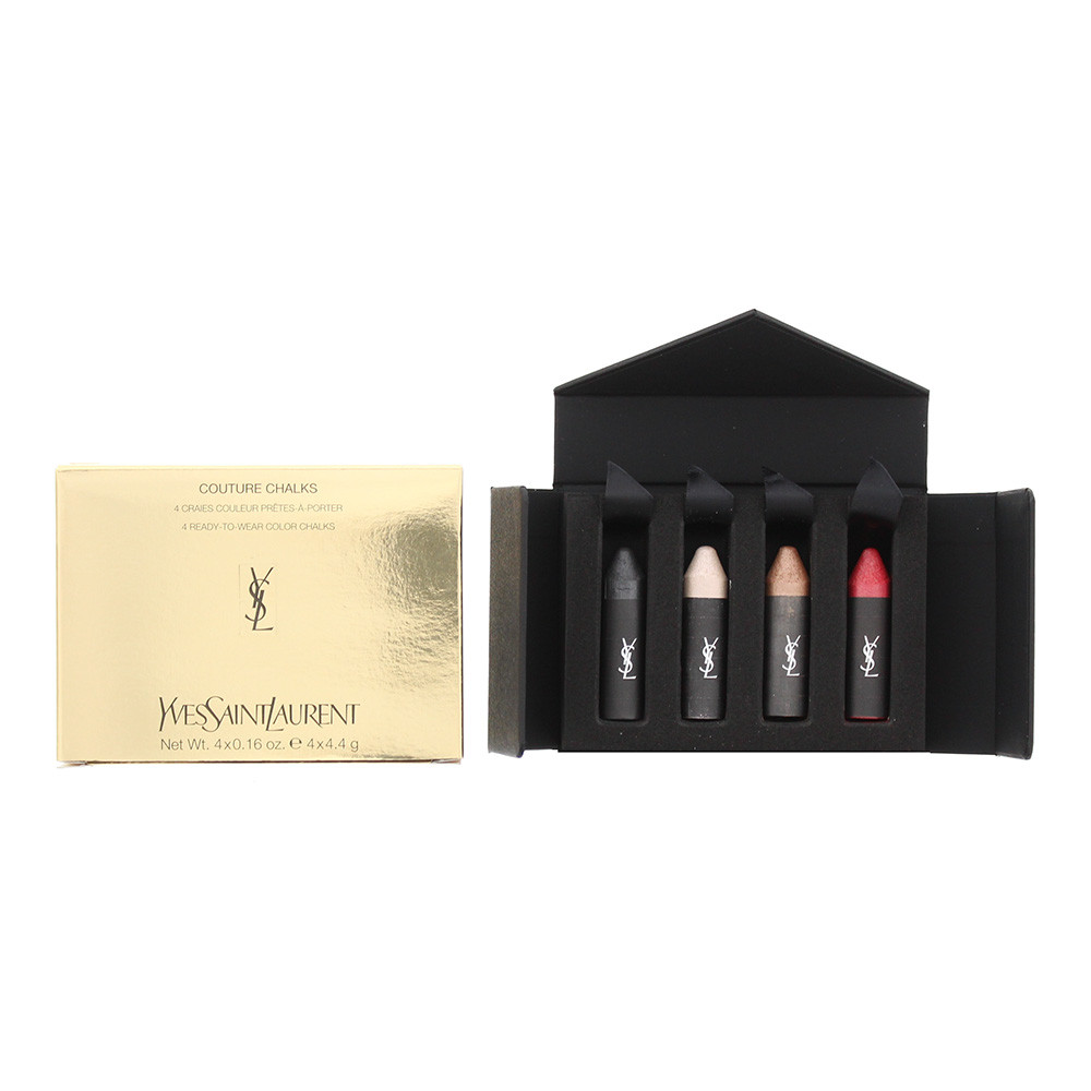 Gift Set, Yves Saint Laurent, Couture Chalks, Cream Lipstick & Lip Gloss, 4.4g each, Le Rouge, Le Noir, Le Nude, Le Cuivre, 4 pc