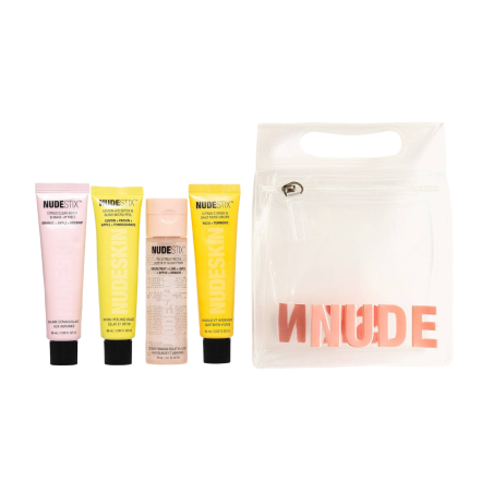 4 Steps Citrus Renew Set Nudestix: Lemon-Aid, Detox, Peel-Off Mask, For Face, 60 ml + Nudeskin, Citrus, Cleansing Balm, For Face