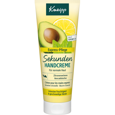 Kneipp Hand Cream Seconds Lemon Verbena & Avocado Butter 75 ml / 2.54 fl oz