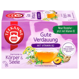 Teekanne Vitaminized Herbal Tea Blend for Good Digestion 18 Tea Bags