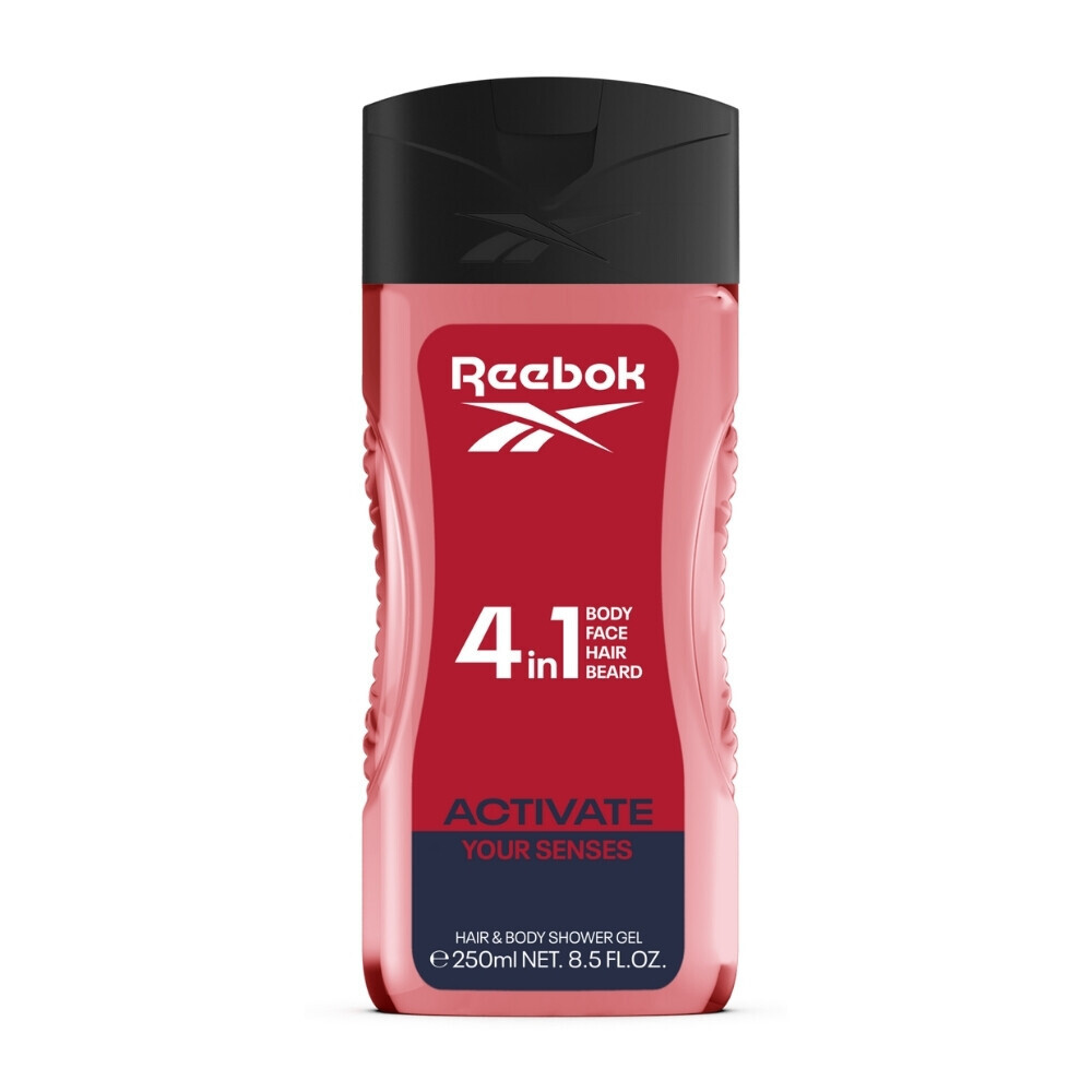 Reebok Activate Your Senses 4in1 Haar und Körper Duschgel 250 ml