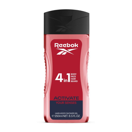 Reebok Activate Your Senses 4in1 Hair & Body Shower Gel 250 ml / 8.45 fl oz