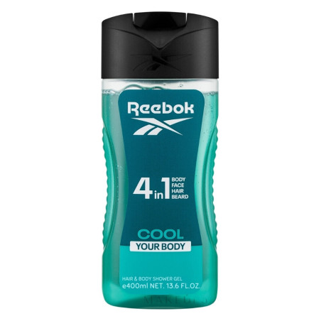 Reebok Cool Your Body 4in1 Haar und Körper Duschgel 400 ml
