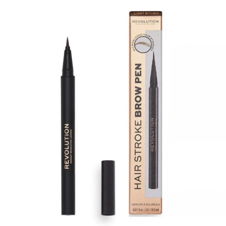 Makeup Revolution, Hair Stroke, Eyebrow Cream Pencil, Medium Brown, 0.5 g