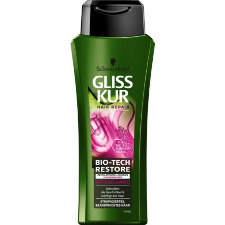Schwarzkopf Gliss Kur Bio-Tech Restore Shampoo 250 ml / 8.4 fl oz