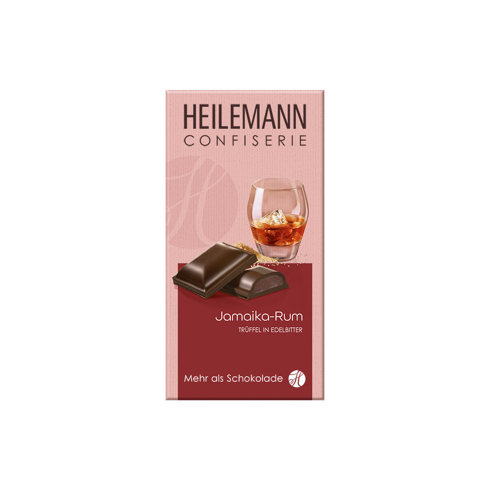 Heilemann Jamaika Rum Trüffel in Edelbitter 100 g