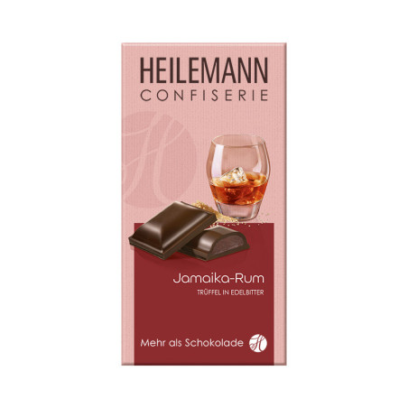 Heilemann Jamaika Rum Trüffel in Edelbitter 100 g
