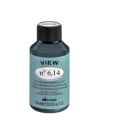 Davines, View, Demi-Permanent Hair Dye, 6.14 , 60 ml