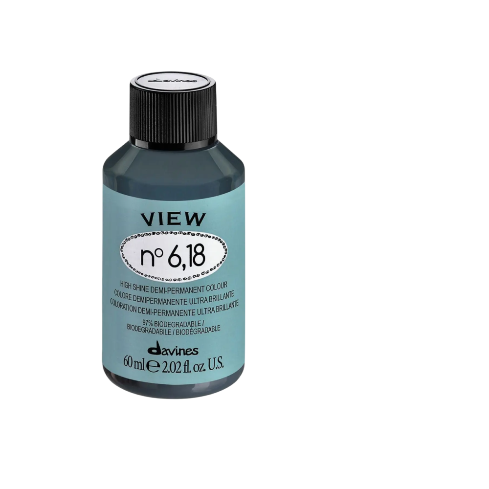Davines, View, Demi-Permanent Hair Dye, 6.18 , 60 ml