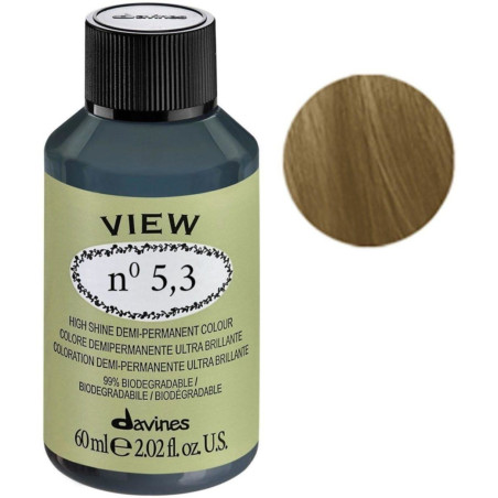Davines, View, Demi-Permanent Hair Dye, 5.3 , 60 ml