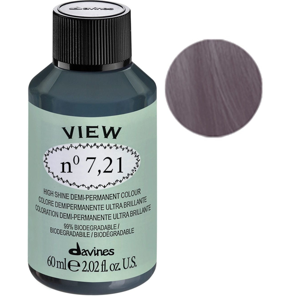 Davines View High Shine Demi-Permanent Colour 7.21 Gloss 60 ml