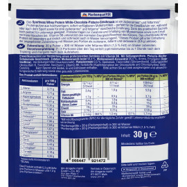Sportness Whey Protein White Chocolate Pistazie Geschmack 30 g