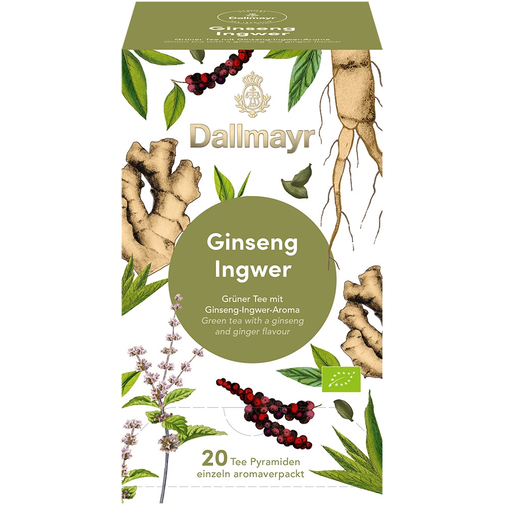 Dallmayr Organic Ginseng Ginger 20 tea bags