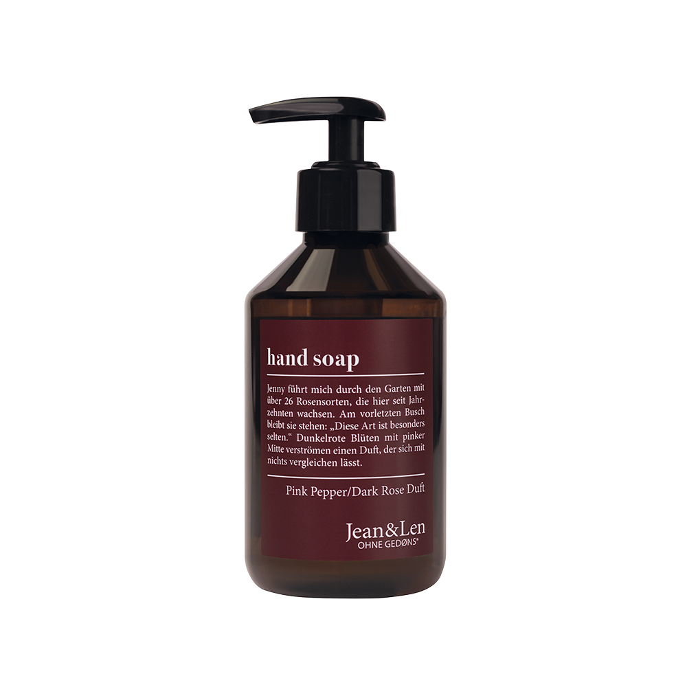 Jean & Len Hand Soap Pink Pepper/Dark Rose 250 ml / 8.45 fl oz
