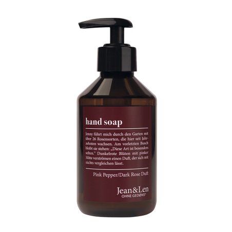 Jean & Len Hand Soap Pink Pepper/Dark Rose 250 ml / 8.45 fl oz