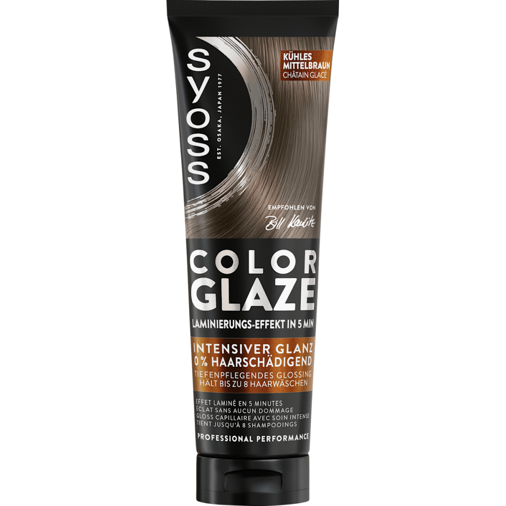 Syoss Glossing Color Glaze treatment, cool medium brown 130 ml / 4.40 fl oz