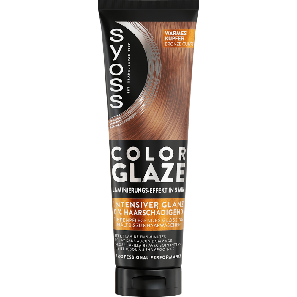 Syoss Color Gloss Treatment Glossing Color Glaze Warm Copper 130 ml / 4.40 fl oz
