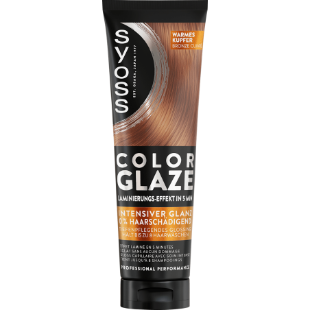 Syoss Color Gloss Treatment Glossing Color Glaze Warm Copper 130 ml / 4.40 fl oz