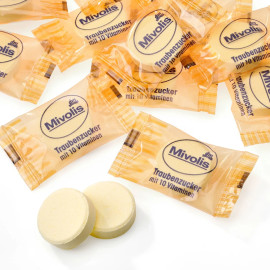 Mivolis Traubenzucker Orange mit 10 Vitaminen 100 g
