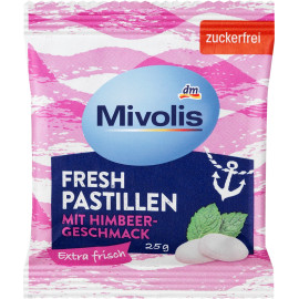 Mivolis Fresh Pastillen Himbeere zuckerfrei 25 g