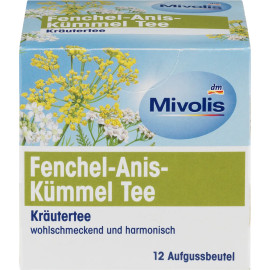 Mivolis Fenchel-Anis-Kümmel Tee 12 Teebeutel