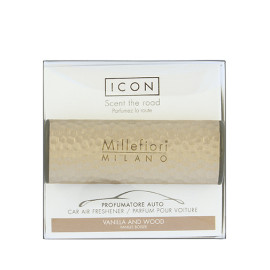 Millefiori Milano Icon Metal Vanilla & Wood car fragrance
