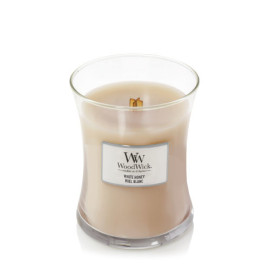 WoodWick White Honey scented candle with wooden wick 275 g
