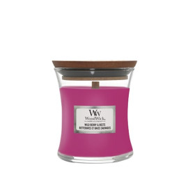 WoodWick Wild Berry & Beets scented candle with wooden wick 85 g