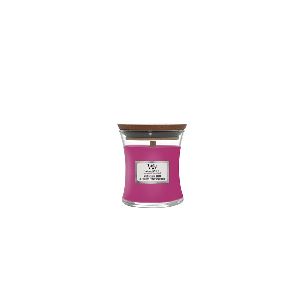 WoodWick Wild Berry & Beets scented candle with wooden wick 85 g