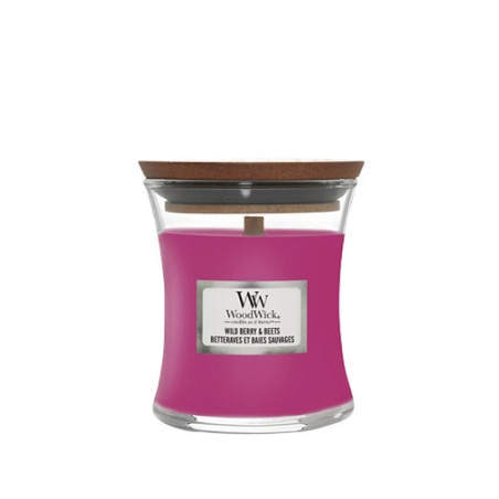 WoodWick Wild Berry & Beets scented candle with wooden wick 85 g