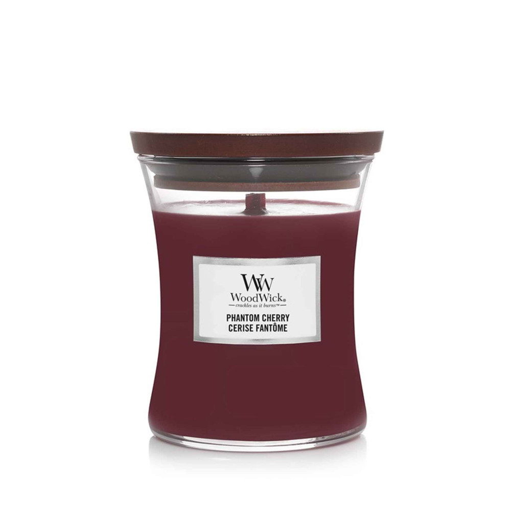 Woodwick Phantom Cherry Scented Candle With Wooden Wick 275g
